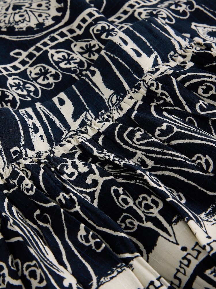 White Stuff Blue Abigail Midi Skirt - Image 6 of 6