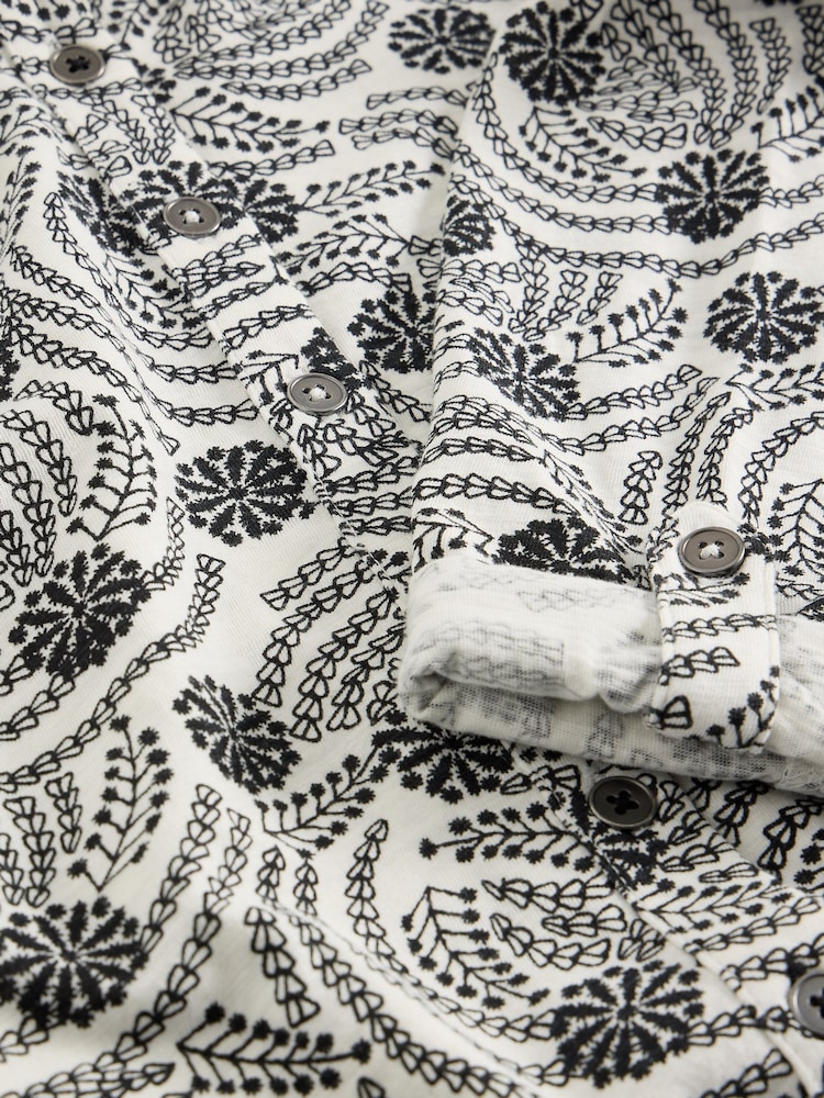 White Stuff White Annie Jersey Shirt - Image 6 of 6 White Stuff White Annie Jersey Shirt - Image 6 of 6