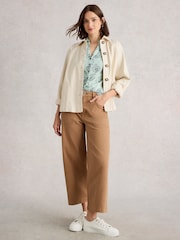 White Stuff Green Annie Jersey Shirt - Image 1 of 6