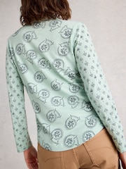 White Stuff Green Annie Jersey Shirt - Image 4 of 6