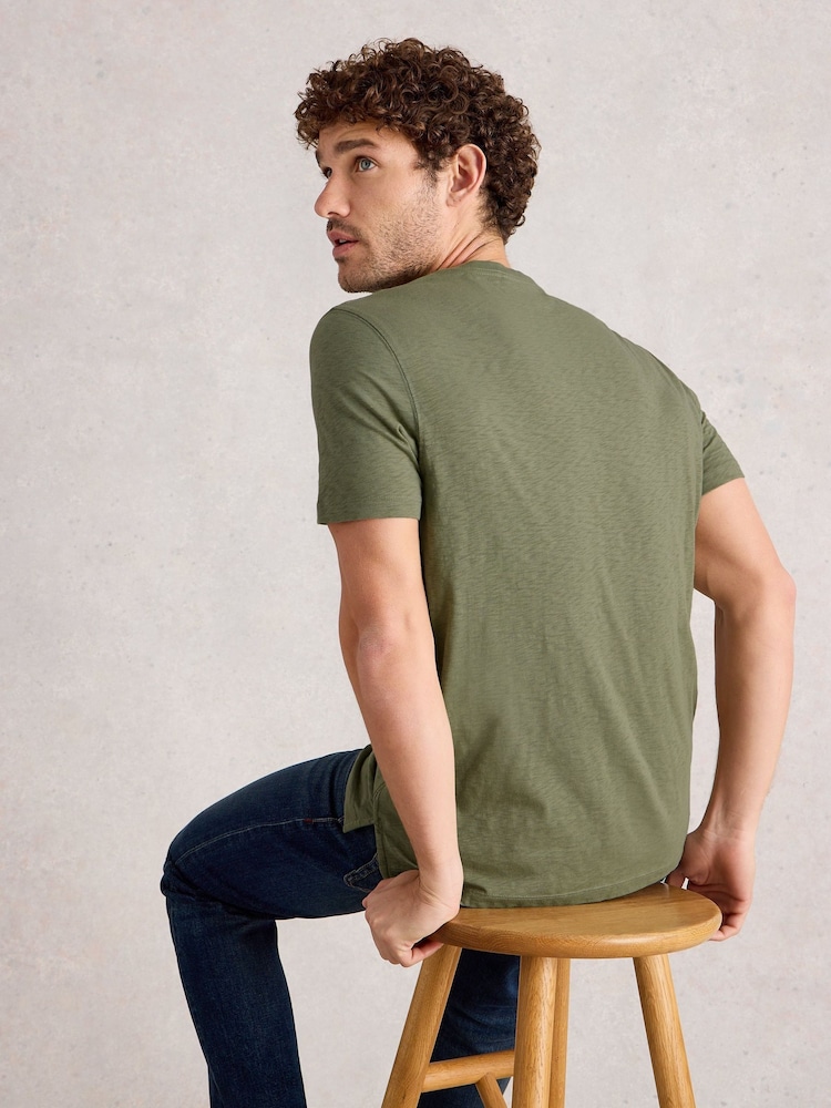 White Stuff Green Abersoch Graphic Print Map Fish T-Shirt - Image 2 of 6