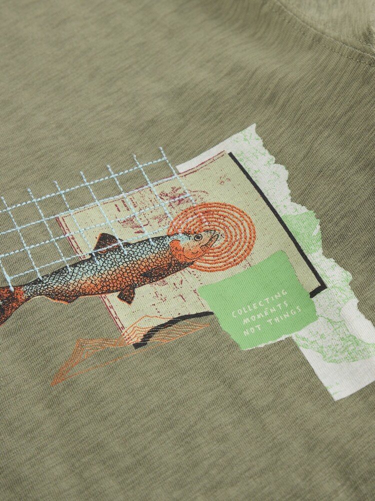 White Stuff Green Abersoch Graphic Print Map Fish T-Shirt - Image 6 of 6 White Stuff Green Abersoch Graphic Print Map Fish T-Shirt - Image 6 of 6