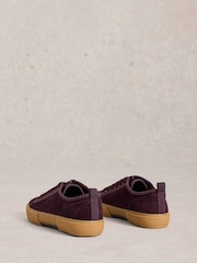 White Stuff Purple Pippa Cord Lace Up Trainers - Image 3 of 4
