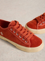 Orange - White Stuff Pippa Cord Lace Up Trainers - Bild 4 von 4