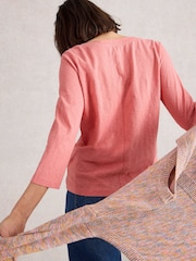 White Stuff Red Nelly 3/4 Sleeve T-Shirt - Image 3 of 6