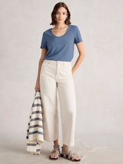 White Stuff Blue Nadia T-Shirt - Image 2 of 6