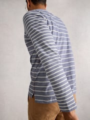 White Stuff Blue Accleton Long Sleeve T-Shirt - Image 3 of 6