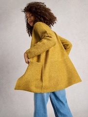 White Stuff Yellow Erin Long Line Cardigan - Image 2 of 6