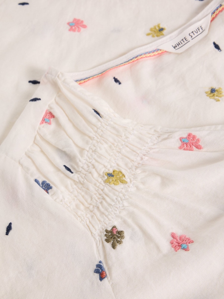 Blanco - White Stuff Rae Cotton Top - Imagen 6 de 6