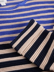 White Stuff Blue Jana Stripe Jumper - Image 6 of 6