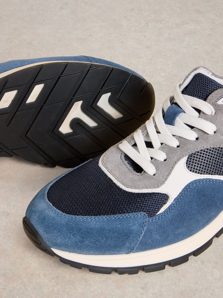 White Stuff Blue Ricky Retro Runner Trainers - Image 4 of 4 White Stuff Blue Ricky Retro Runner Trainers - Image 4 of 4