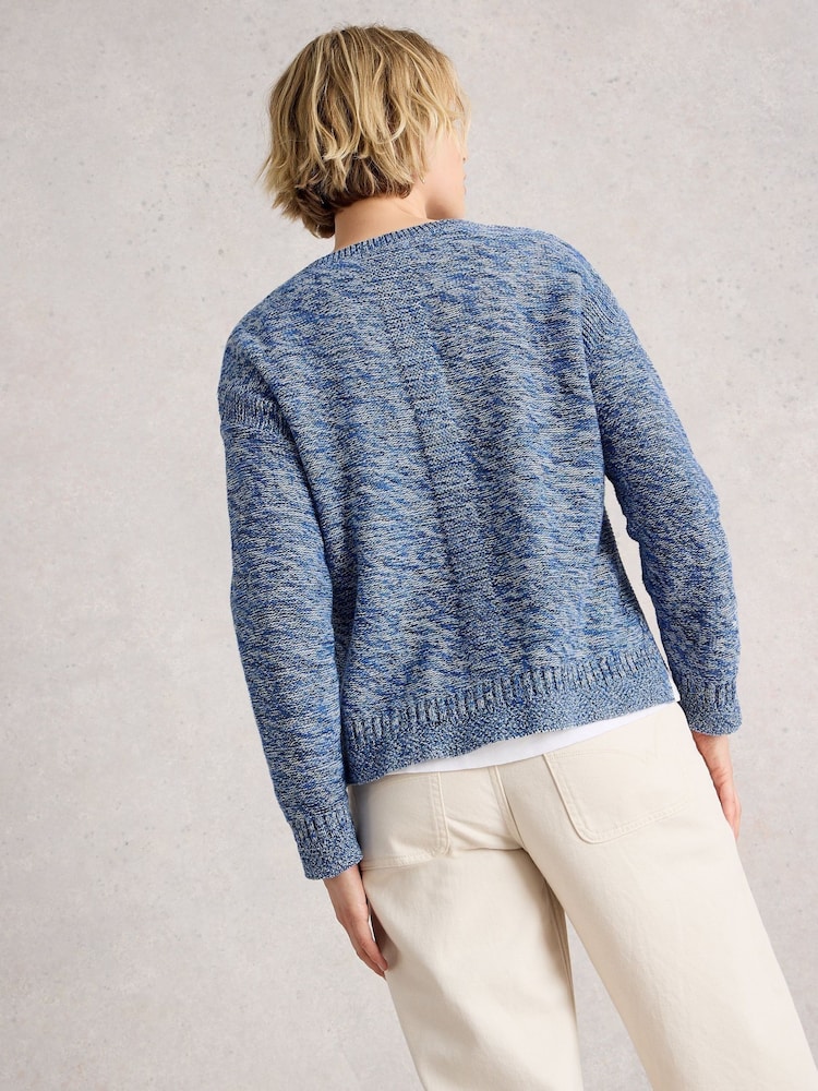 White Stuff Blue Victoria Jumper - Image 2 of 4 White Stuff Blue Victoria Jumper - Image 2 of 4