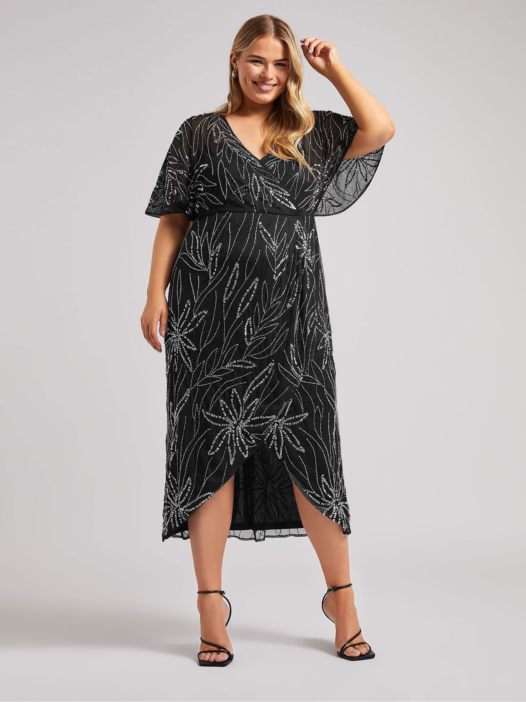 Buy Yours Curve Black Luxe Embellished Wrap Maxi Dress From Next Australia Buy Yours Curve Black Luxe Embellished Wrap Maxi Dress From Next Australia