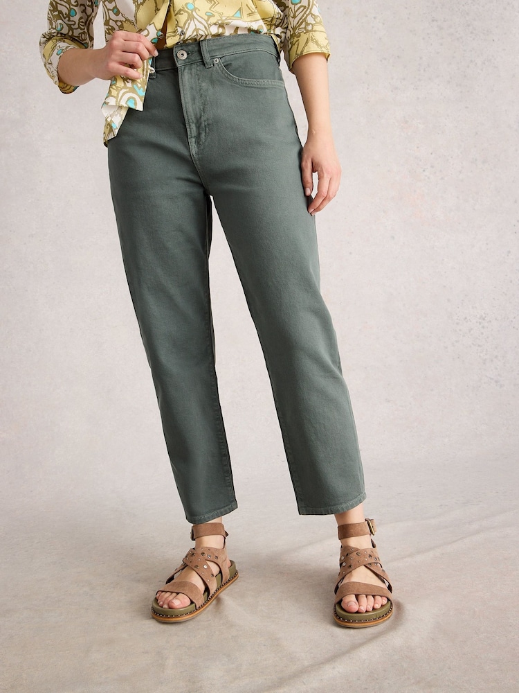 White Stuff Green Tilly Tapered Jeans - Image 1 of 6 White Stuff Green Tilly Tapered Jeans - Image 1 of 6