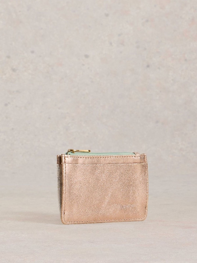 White Stuff Metallic Celia Card Holder Purse - Image 1 of 4
