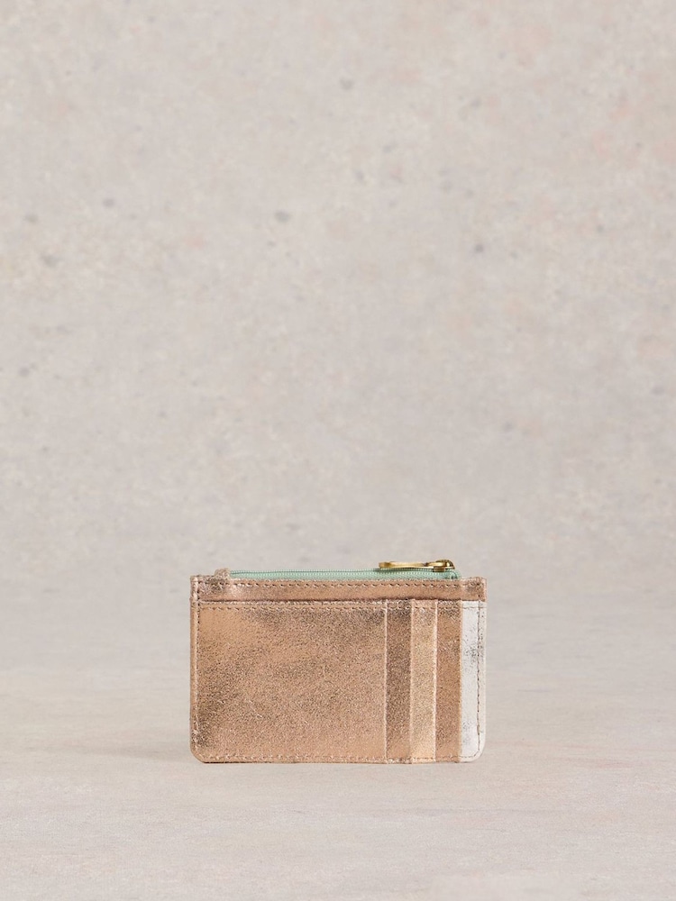 White Stuff Metallic Celia Card Holder Purse - Image 4 of 4