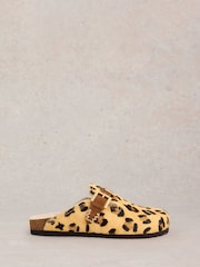 White Stuff Brown Myrtle Slip On Footbed Slippers - Image 1 of 5