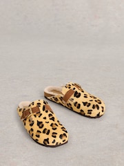 White Stuff Brown Myrtle Slip On Footbed Slippers - Image 2 of 5