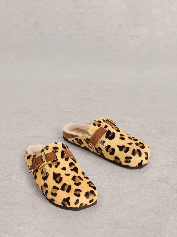 White Stuff Brown Myrtle Slip On Footbed Slippers - Image 2 of 5