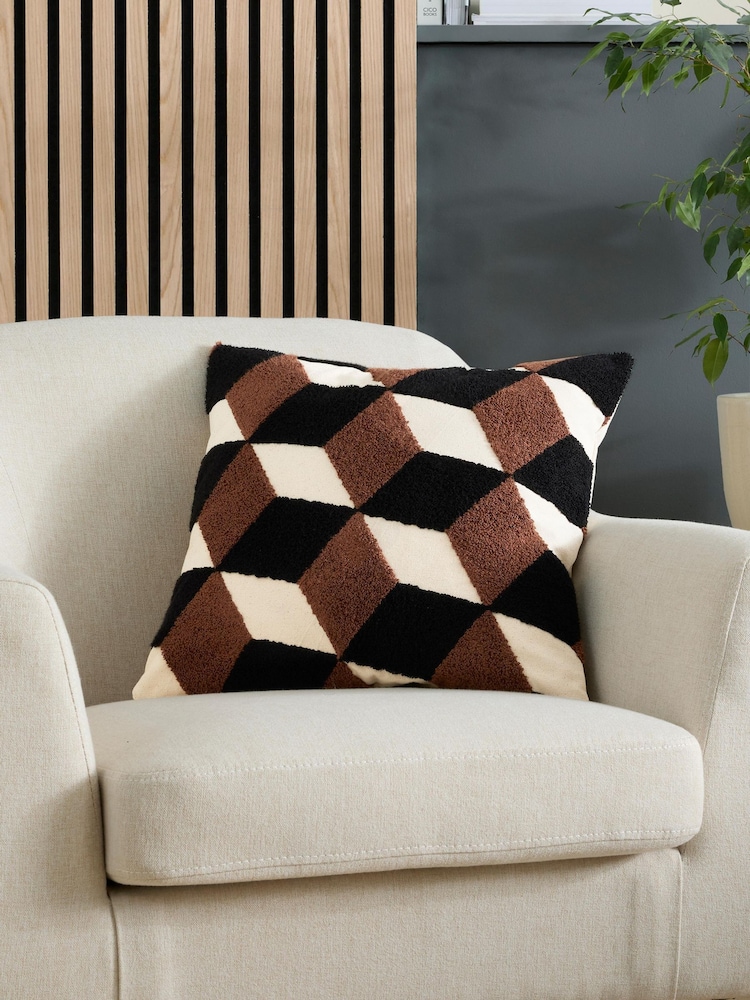 Appletree Multi Jett Textured Filled Cushion - Image 1 of 5 Appletree Multi Jett Textured Filled Cushion - Image 1 of 5