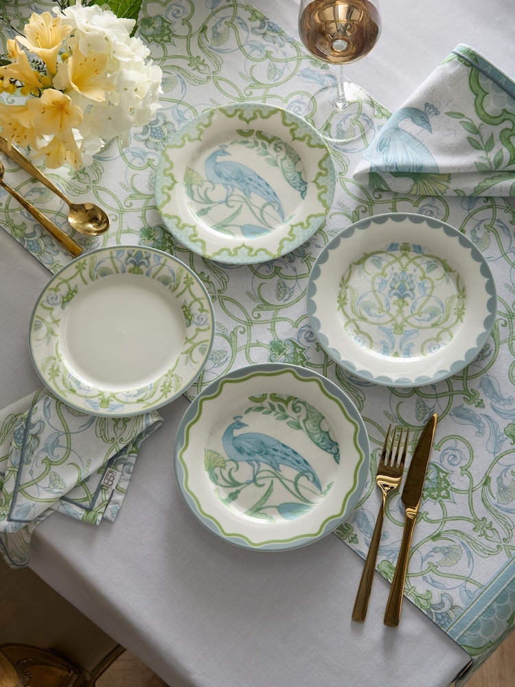 Laurence Llewelyn-Bowen Palm Court Porcelain Side Plate Set - صورة 1 من 4