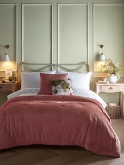 Appletree Pink Austell Velvet Bedspread - Image 1 of 3