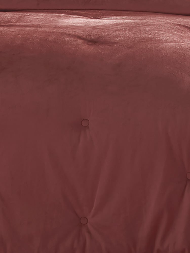 Appletree Pink Austell Velvet Bedspread - Image 3 of 3