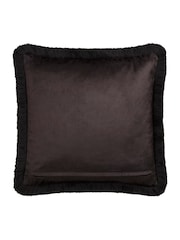 Laurence Llewelyn-Bowen Black/White Vista Velvet Filled Cushion - Image 5 of 5