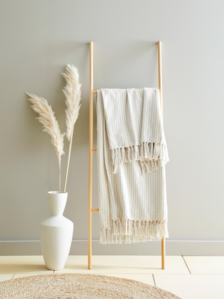 Drift Home Cream Quinn Throw - Image 1 of 3