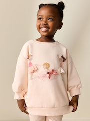 Pink Ballerinas Sweatshirt and Leggings Set (3mths-7yrs) - Image 3 of 9