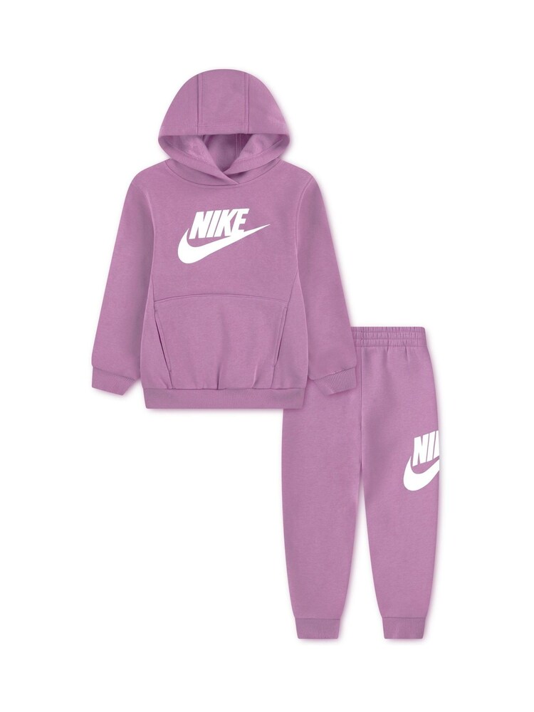Nike Purple Magenta Little Kids Club Fleece Tracksuits Set - Image 1 of 2