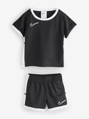 Nike Black Infant Academy 25 T-Shirt And Shorts Set - Image 1 of 1