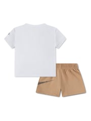 Nike Natural Hemp Infant Relaxed Jersey Tshirt and Shorts Set - Image 2 of 3
