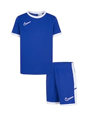 Nike Royal Blue Dri-Fit Academy T-Shirt And Shorts Set - Image 1 of 3