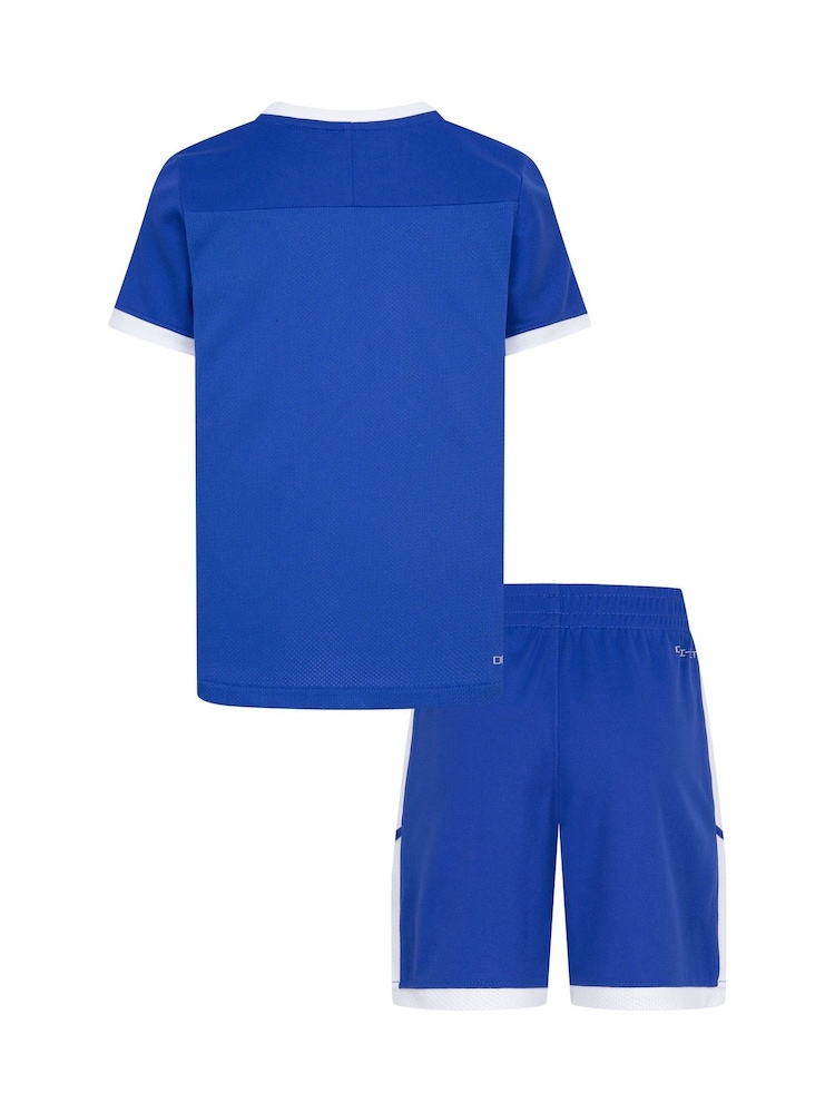 Nike Royal Blue Dri-Fit Academy T-Shirt And Shorts Set - Image 2 of 3