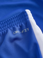 Nike Royal Blue Dri-FIT Academy T-Shirt and Shorts Set - Image 4 of 4