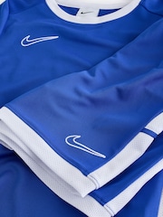 Nike Royal Blue Dri-FIT Academy T-Shirt and Shorts Set - Image 6 of 7