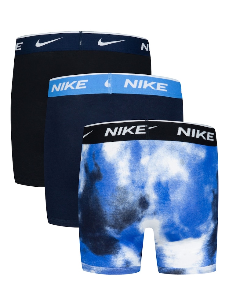 Nike Blue Print Briefs 3 Pack - Image 2 of 3
