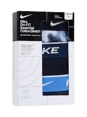 Nike Blue Print Briefs 3 Pack - Image 3 of 3