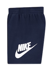 Nike Grey/Navy Club Hbr T-Shirt And Shorts Set - Image 4 of 5
