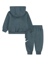 Nike Mineral Green Infant HBR Club Tracksuit Set - Image 2 of 2