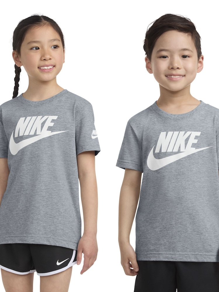 Nike Grey Heather Club HBR T-Shirt - Image 1 of 5