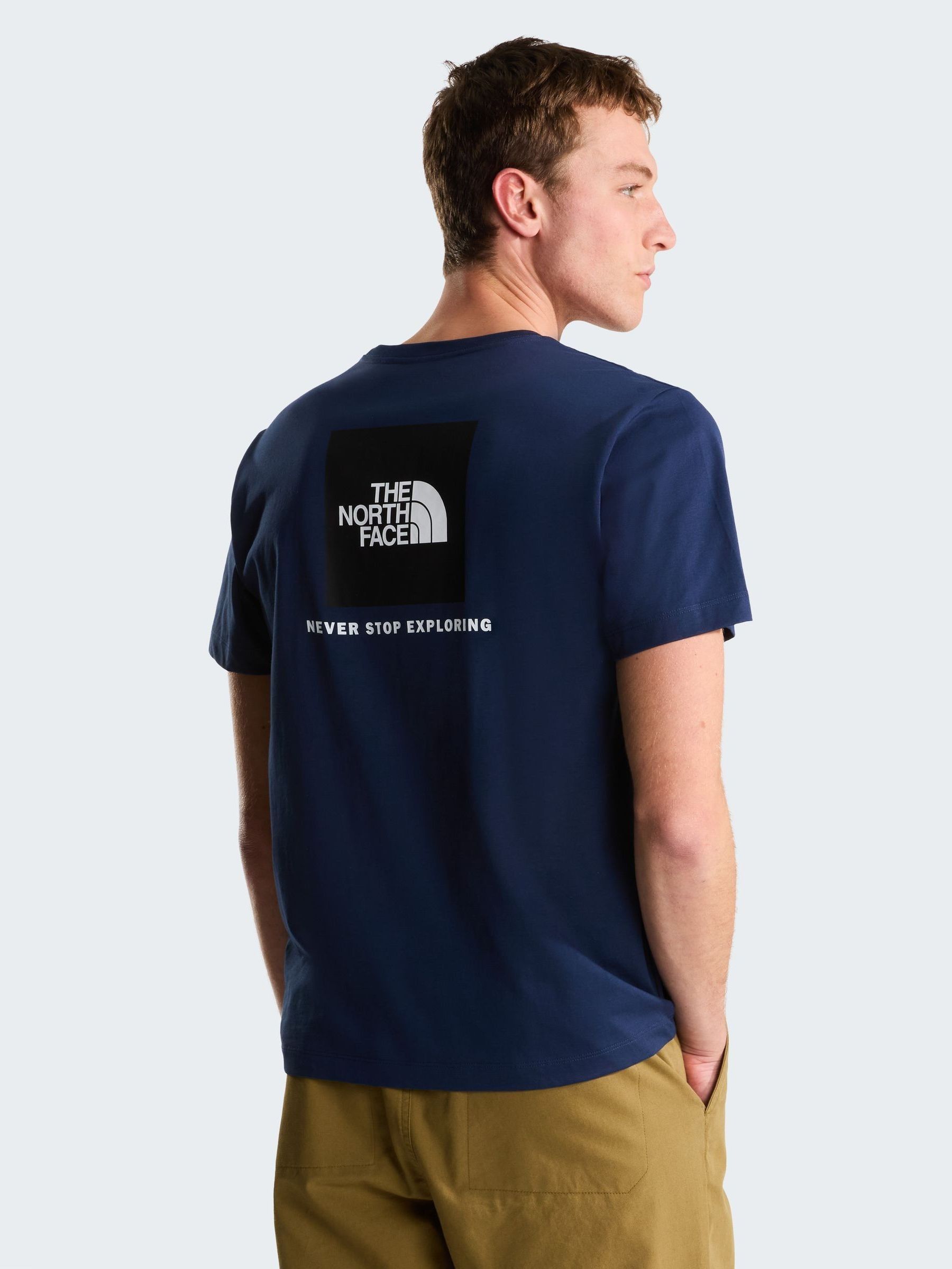 Buy The North Face Blue Evolution Box NSE T-Shirt from Next USA