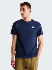 Albastru - The North Face M Evolution Box Nse Regular Short Sleeve T-Shirt - Imaginea 1 din 4