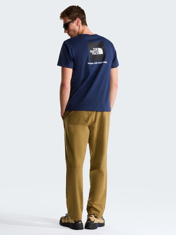 Albastru - The North Face M Evolution Box Nse Regular Short Sleeve T-Shirt - Imaginea 4 din 4