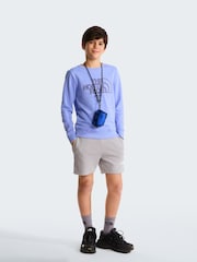 The North Face Blue Teen Drew Peak Regular Crew Neck Sweatshirt - Image 1 of 3
