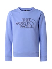 The North Face Blue Teen Drew Peak Regular Crew Neck Sweatshirt - Image 3 of 3