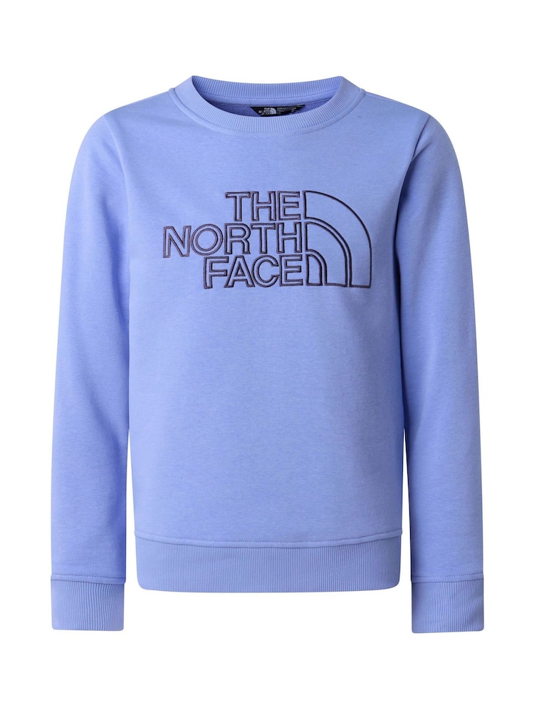 The North Face Blue Teen Drew Peak Regular Crew Neck Sweatshirt - Image 3 of 3
