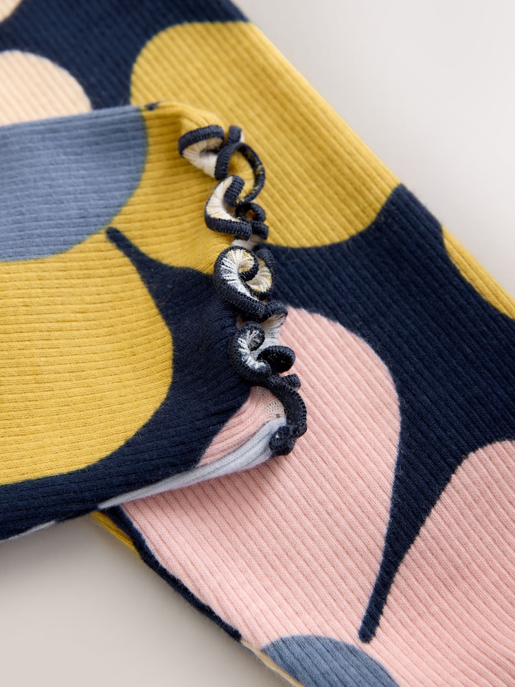 bleumarin Albastru floare - Set bluză și colanți (3mths-7yrs) - Imaginea 9 din 9 bleumarin Albastru floare - Set bluză și colanți (3mths-7yrs) - Imaginea 9 din 9