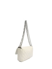 Chanel White Chain Around Flap Shoulder Bag - Image 3 of 7